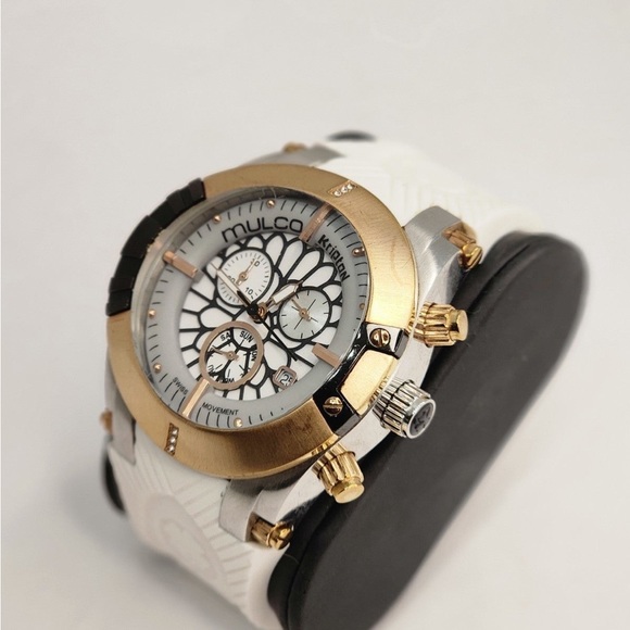 MULCO Women's MW5-3069-015 Kripton Snap Analog Display Swiss Quartz Black Watch - Picture 2 of 11